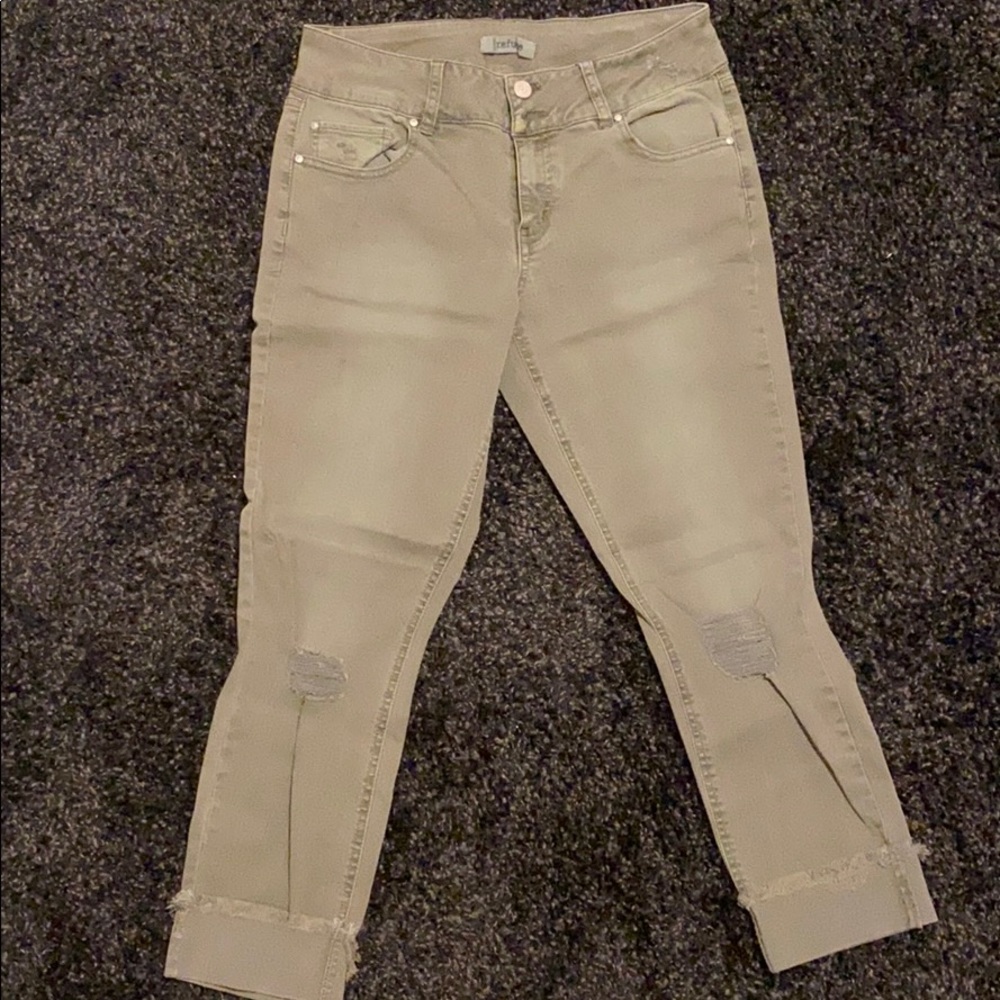 Olive green jeans